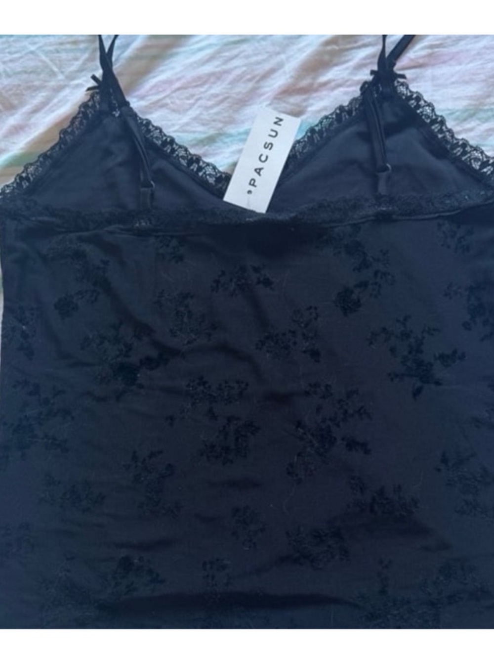 Y2k mesh velvet top - Picture 4 of 6